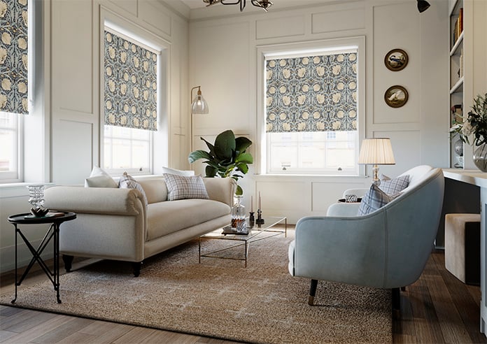 William Morris At Home Pimpernel, Indigo - Twist&Fit Roller Blind - Image 7